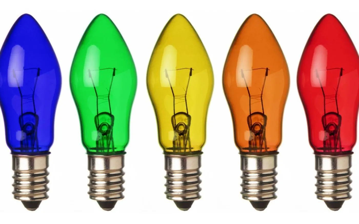 Glödlampa E14 Lågvolt 6V 3W Färgade 5-Pack