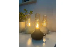 Uppladdningsbara Lampor Utomhus|Uppladdningsbara Lampor Utomhus<PR Home Glimt Uppladdningsbar Bordslampa 21cm Sand/Amber IP44