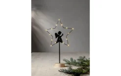 Batteri Julpynt Inomhus<Star Trading Glimta Ängel Batteridrivet Dekorationsträd 42cm Svart