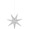 Glitter Julstjärna 45cm Silver
