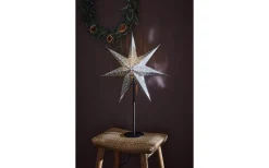 Visa Alla Julstjärnor|Julstjärnor På Fot<Markslojd Glitter Julstjärna på fot 65cm Svart/Silver