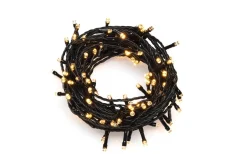 Konstsmide Glitternatt Ljusslinga 9,9m 100L Amber LED IP44* Ljusslingor Utomhus|Korta Ljusslingor (1-10M)