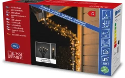 Konstsmide Glitternatt Ljusslinga 9,9m 100L Amber LED IP44* Ljusslingor Utomhus|Korta Ljusslingor (1-10M)