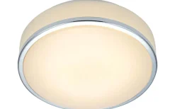 Badrumslampor Tak<Markslojd Global Plafond 22cm LED Vit/Krom IP44