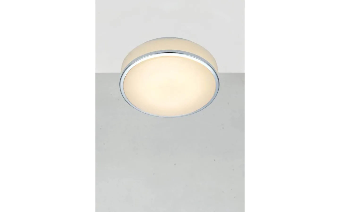 Badrumslampor Tak<Markslojd Global Plafond 22cm LED Vit/Krom IP44