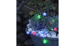 Globini Solcellsdriven Ljusslinga Multi 4,75M LED