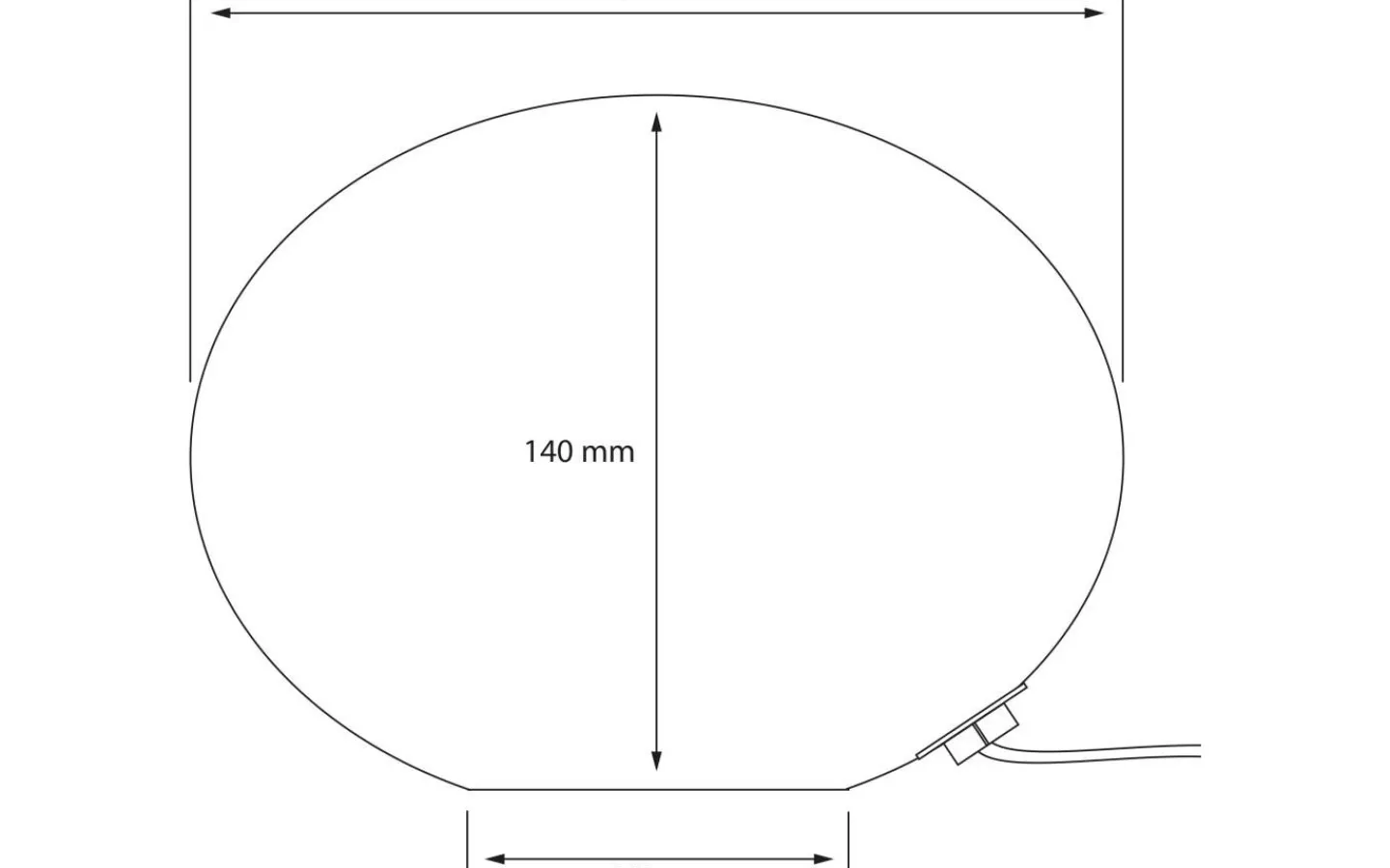 Aneta Globus Bordslampa 18cm Brun* Bordslampor