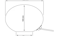 Aneta Globus Bordslampa 13cm Vit Prickig* Bordslampor
