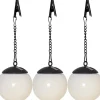Globus Solcellslampa 10cm 3-pack Opal