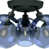 Belid Gloria Plafond 33cm 3L Svartstruktur/Blått Glas* Plafonder