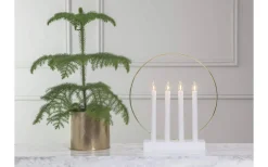 Visa Alla Adventsljusstakar|Adventsljusstakar 31-60 Cm<Star Trading Glossy Adventsljusstake Vit 35cm