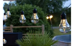 Batterislingor Utomhus|Batterislingor Utomhus<Star Trading Glow Batteridriven Ljusslinga Svart 4m LED