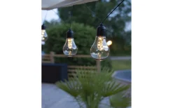 Batterislingor Utomhus|Batterislingor Utomhus<Star Trading Glow Batteridriven Ljusslinga Svart 4m LED