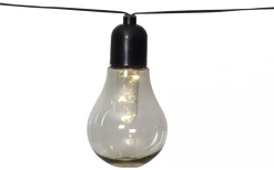 Batterislingor Utomhus|Batterislingor Utomhus<Star Trading Glow Batteridriven Ljusslinga Svart 4m LED