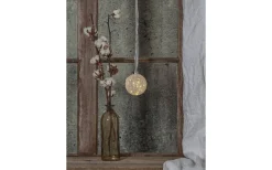 Glow Snow Batteridriven Glaskula med Timer 11cm Frostad