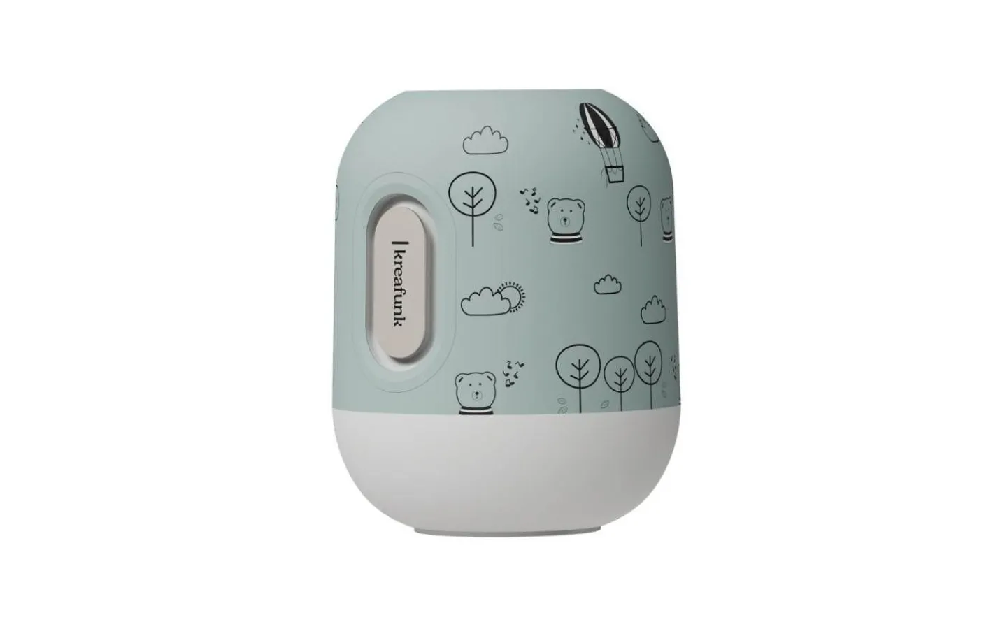 Högtalare|Nattlampor<Kreafunk Glowie Kids Trådlös Högtalare och LED-Lampa Dusty Green