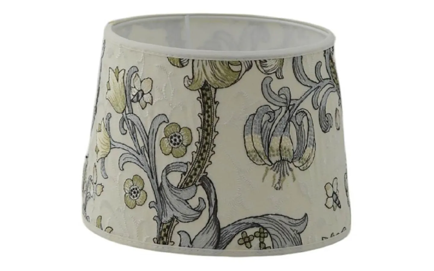 Hallbergs Golden Lily Lampskärm Ø30cm Embroidery Dove William Morris* Mönstrade Lampskärmar