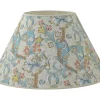 Hallbergs Golden Lily Lampskärm Ø50cm Teal William Morris* Mönstrade Lampskärmar