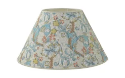 Hallbergs Golden Lily Lampskärm Ø50cm Teal William Morris* Mönstrade Lampskärmar