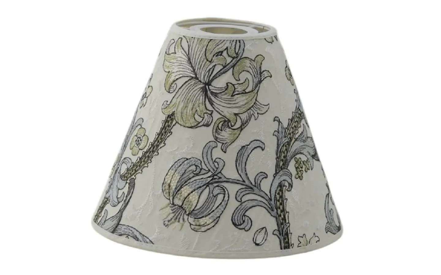 Hallbergs Golden Lily Toppringskärm Ø22cm Embroidery Dove William Morris* Toppringsskärmar