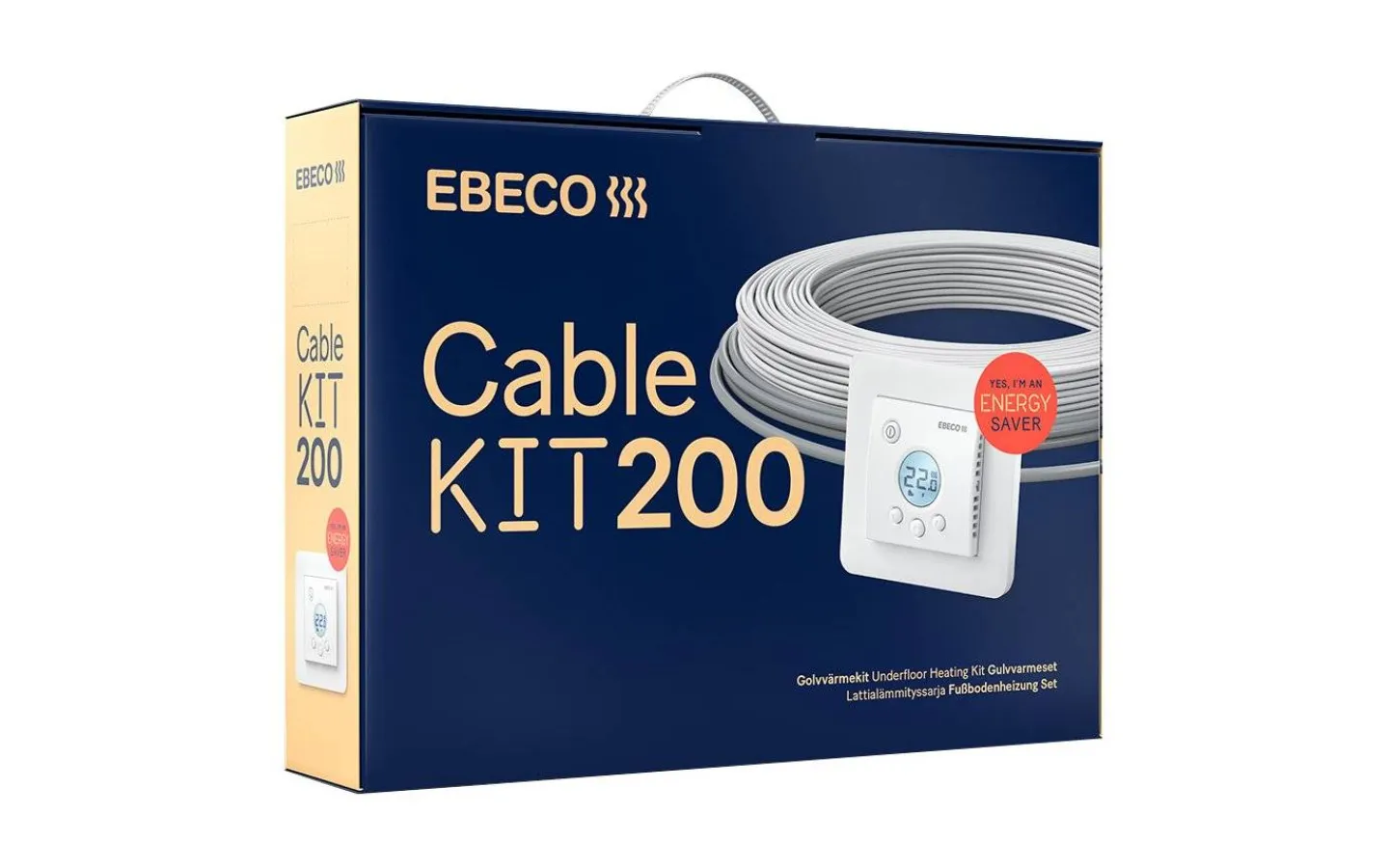 Malmbergs Golvvärmekabel Kit Ebeco, 1380W, 124,0 m* Värmekabel