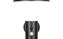 Reality Gorda hybrid solcellsdriven Vägglampa LED matt svart/vit uppladdningsbar rörelse- och skymningssensor 4000K IP44* Solcellslampor Vägg|Visa Alla Solcellslampor