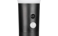 Solcellslampor Stig & Mark|Visa Alla Solcellslampor<Reality Gorda hybrid solcellslampa 100cm matt svart/vit uppladdningsbar, sensor, 4000K IP44