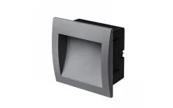 Gordiq M Infälld Vägglampa Antrasitgrå LED 3W IP65 3000K