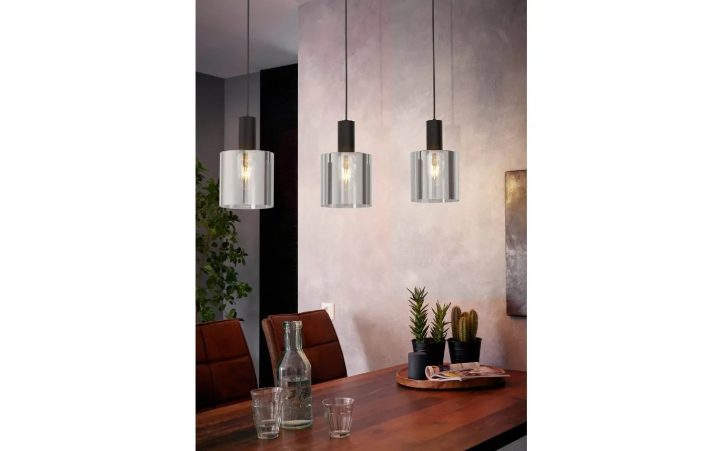 Avlånga Taklampor<Eglo Gorosiba Taklampa 85cm Smoke