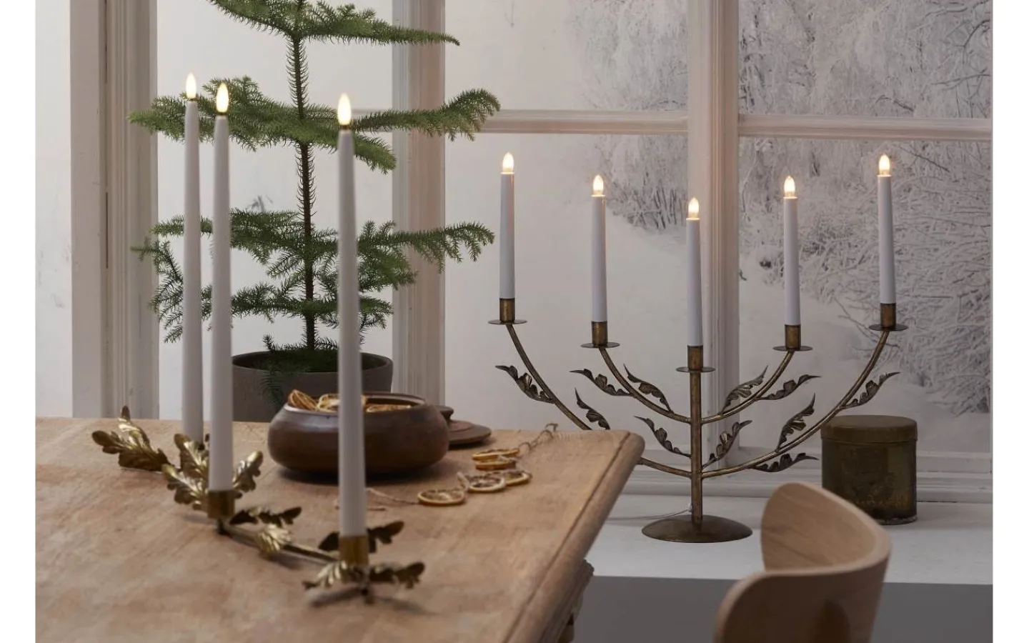 Ljushållare|Inredning Jul<Star Trading Grace Ljusstake 80cm Antik Mässing