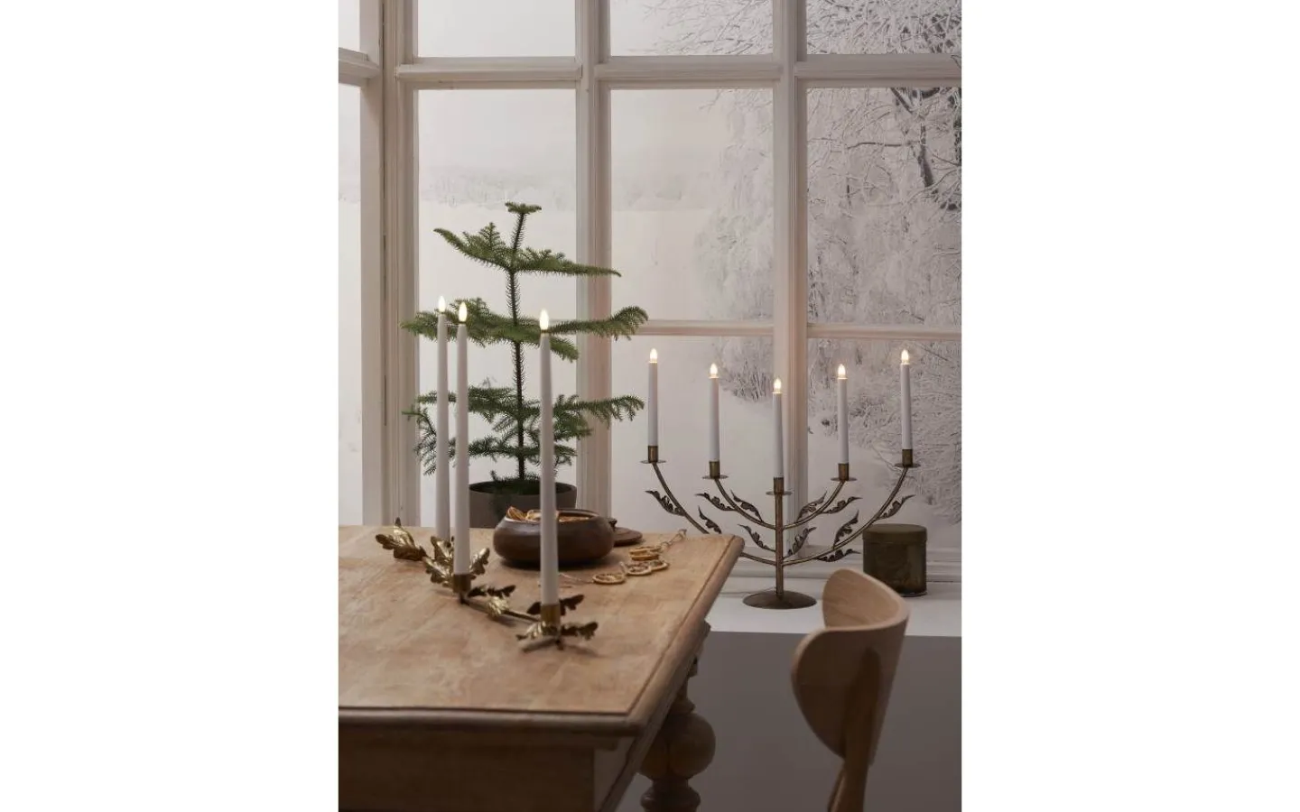 Ljushållare|Inredning Jul<Star Trading Grace Ljusstake 80cm Antik Mässing