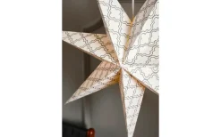 Grafik Stjärna 75cm Grå/Vit