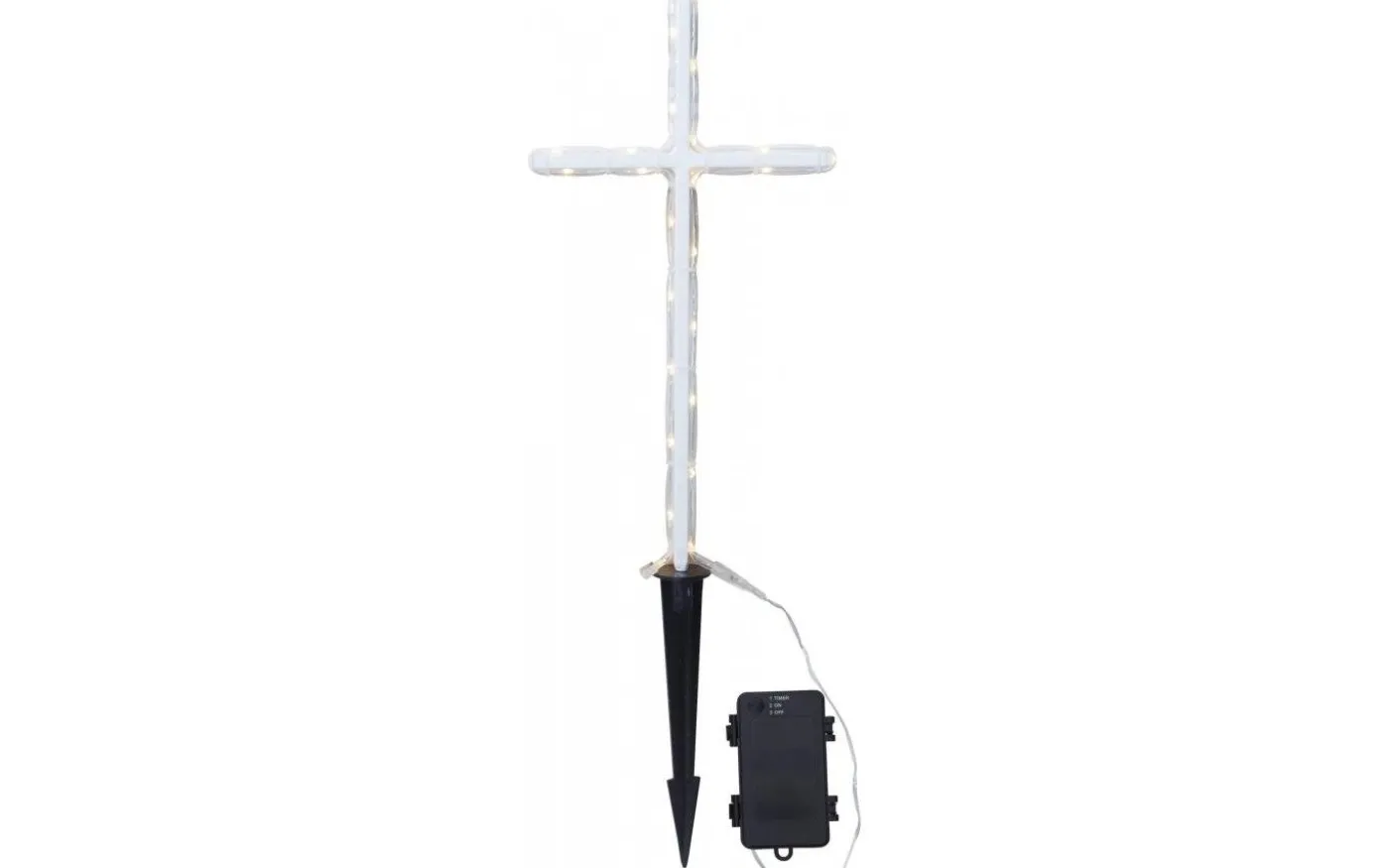 Gravecross Batteridriven Dekoration 41cm Timer 200h IP44
