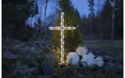 Gravecross Batteridriven Dekoration 41cm Timer 200h IP44