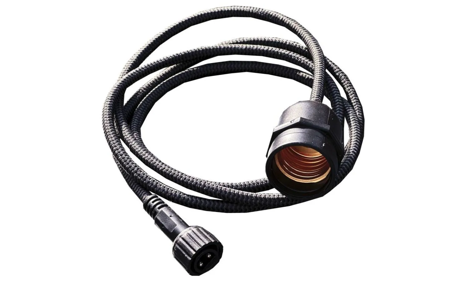 Lightson Garden Plug & Play<Lightson Gravity Pendel E27 1,5m Svart/Grå Textilkabel