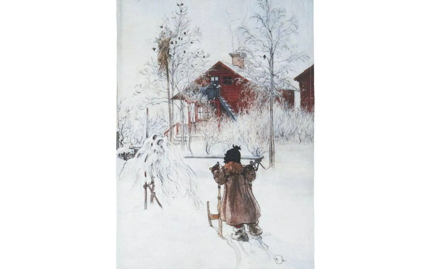 Gården Kökshandduk Grå 50x70cm