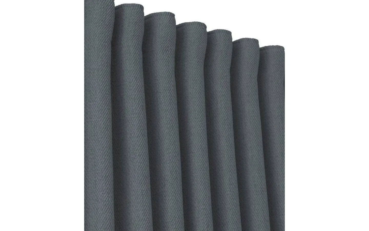 Enfärgade Gardiner<Svanefors Greenwich Gardin 2-pack Mörkgrå 2x140x280cm