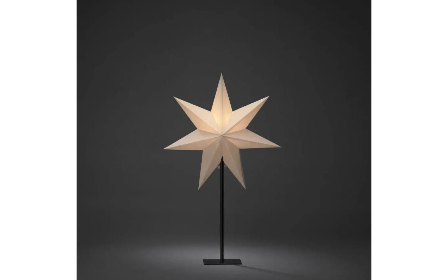 Konstsmide Gregory Julstjärna på Fot 65cm Greige* Julstjärnor På Fot