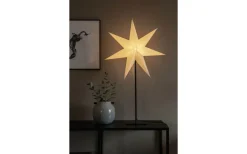 Gregory Julstjärna på Fot 80cm Greige