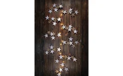 Batteri Julpynt Inomhus<Markslojd Gren Batteridriven Inneslinga 1,5m 20L Grå