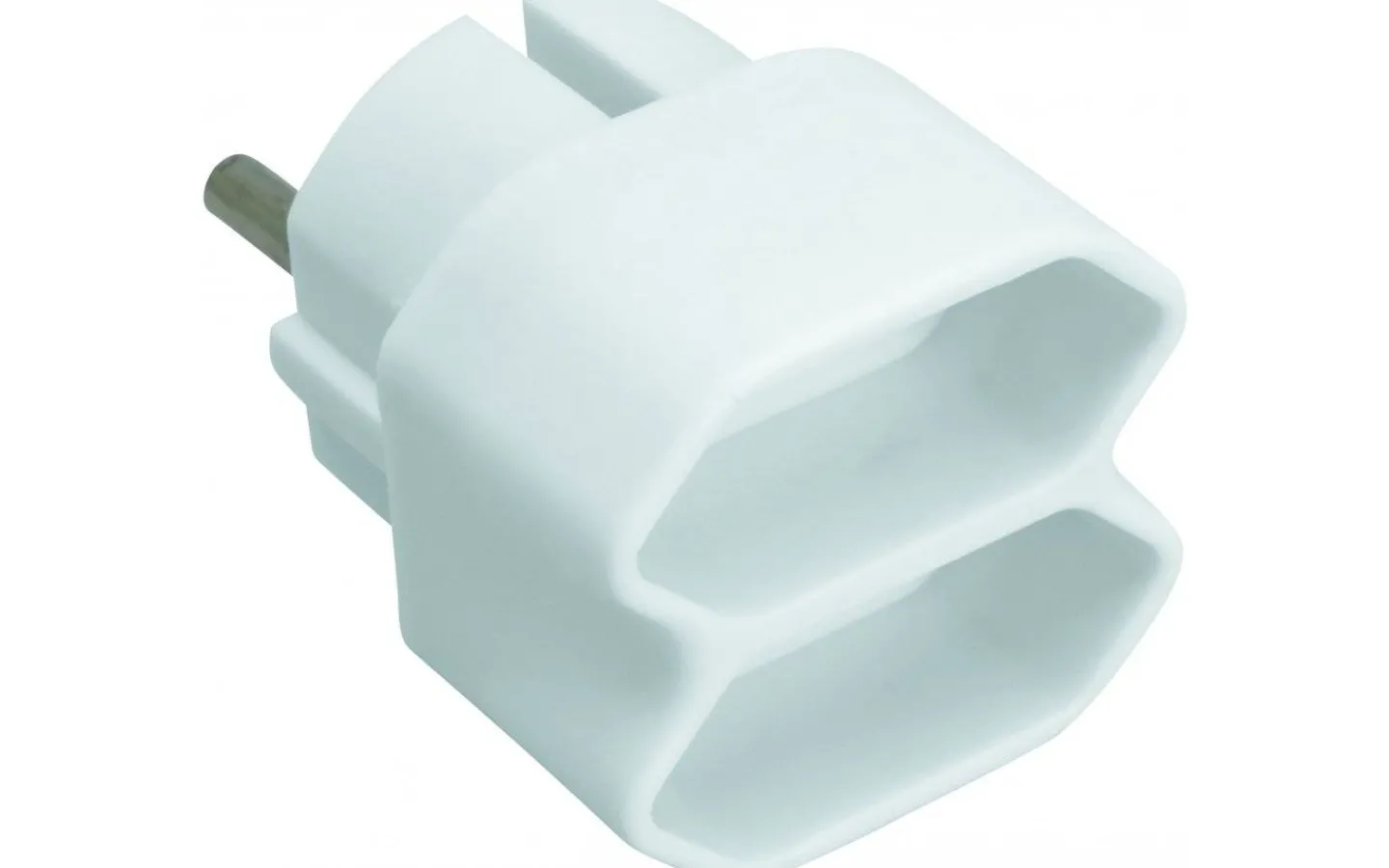 Grendosor & Förlängningskablar<Malmbergs Grenpropp, Euro, 2-vägs, Vit