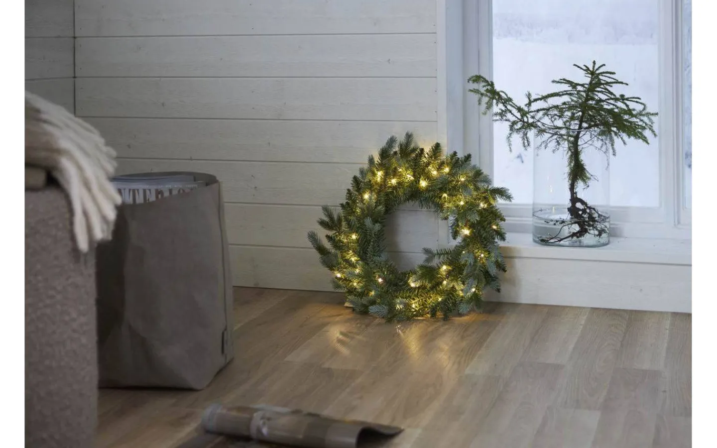 Star Trading Greyland Batteridriven Krans 55cm* Kransar