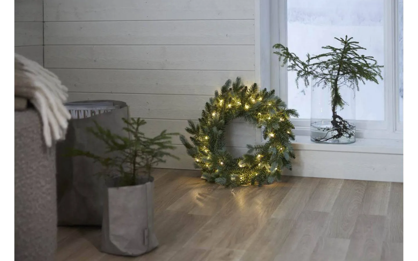 Star Trading Greyland Batteridriven Krans 55cm* Kransar