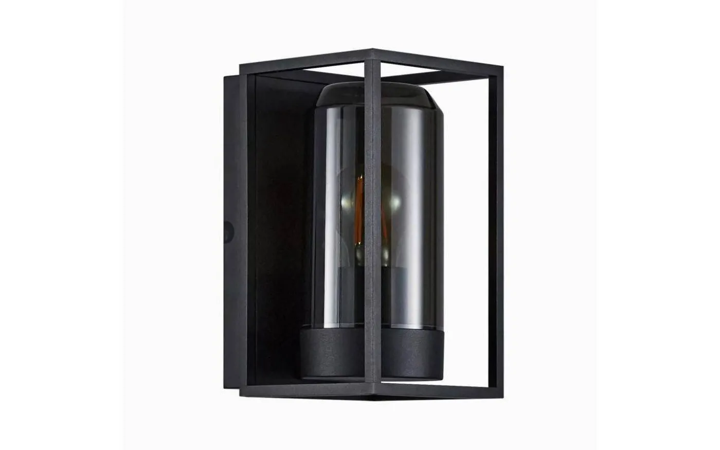 Griffin Vägglampa Svart/Rök IP44