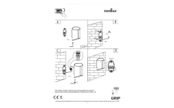 Grip Vägglampa Smart Light LED 2200-6500K 9W Svart IP54