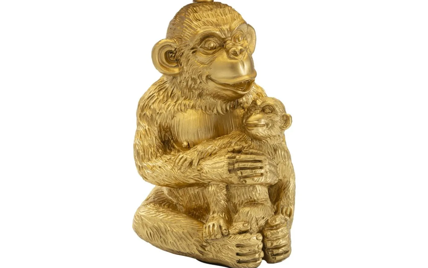 Grosso Bordslampa Apa 49cm Guld/Svart