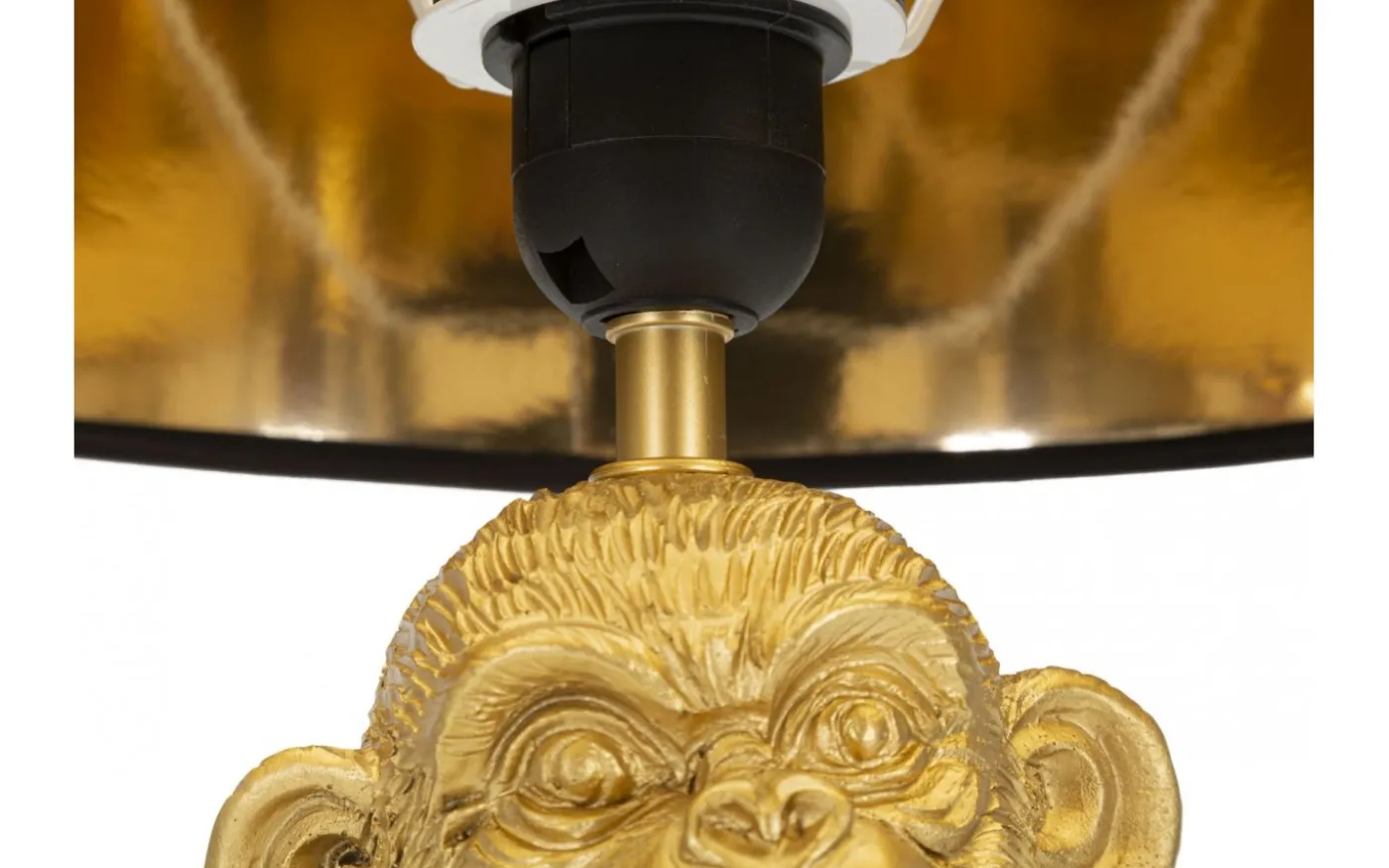 Grosso Bordslampa Apa 49cm Guld/Svart