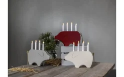 Gry Adventsljusstake 28cm Röd