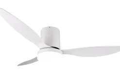 Takfläktar<Reality Göteborg Takfläkt 132cm LED matt vit