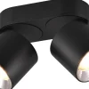 Takspot Med 2 Lampor<Trio Lighting Guayana Spotlight 2-delad GU10 mattsvart